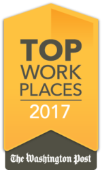 top work places 2017 award from the Washington post