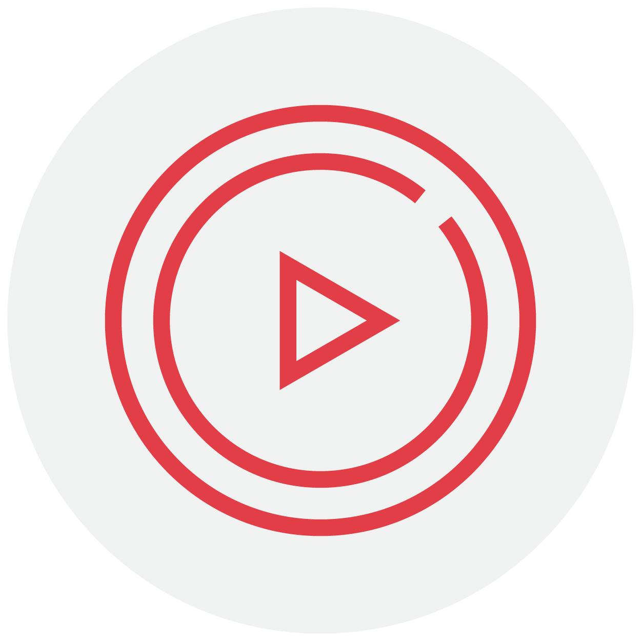 red play button icon