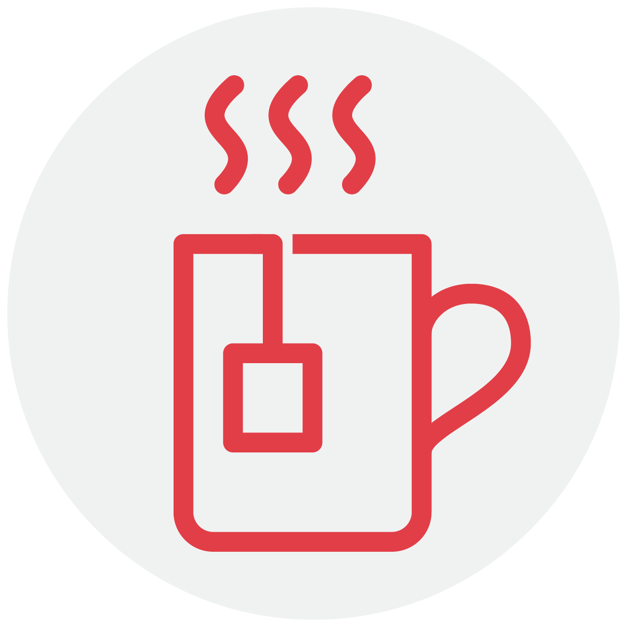 warm drink red icon
