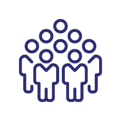 group of people icon single color